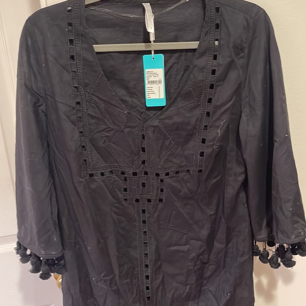 Seafolly cover up size small black NWT - Picture 3 of 4